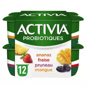 Yaourt aux fruits bifidus ACTIVIA - 12x125g