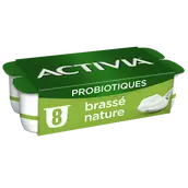 Yaourt nature brassé bifidus ACTIVIA - 8x125g