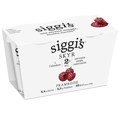 Skyr 2% MG Framboise SIGGI'S - 2x140g