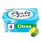 Yaourt brassé citron PERLE DE LAIT - 4x125g