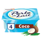 Yaourt brassé coco PERLE DE LAIT - 4x125g
