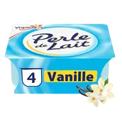 Yaourt brassé vanille PERLE DE LAIT - 4x125g