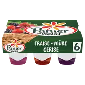 Yaourt sur lit de fruits rouges PANIER DE YOPLAIT - 6x140g