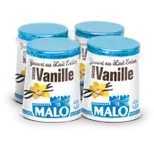 Yaourt aromatisé vanille MALO pot carton 4x125g