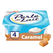 Yaourt sur lit de caramel PERLE DE LAIT - 4x125g
