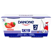 Skyr fraise 0% mg DANONE - 2x140g