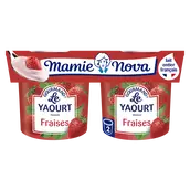Yaourt Gourmand Fraise MAMIE NOVA - 2x150g