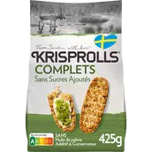 Petits pains suédois complets Sans sucres ajoutés KRISPROLLS - Paquetde 425g