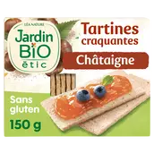 Tartines craquantes chataigne sans gluten JARDIN BIO, 150g