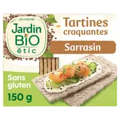 Tartines craquantes sarrasin sans gluten JARDIN BIO 150g