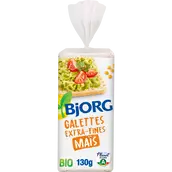 Galettes de mais extra fines bio BJORG, paquet 130g