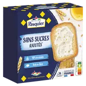 Biscottes sans sucres ajoutés PASQUIER 36 tranches 300g