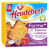 Biscottes Pacte Forme HEUDEBERT - Paquet de 34 tranches - 280g