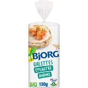 Galettes Epeautre Son d'avoine BIO BJORG - Paquet de 130g