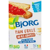 Pain grillé Blé complet BIO BJORG - Paquet de 250g