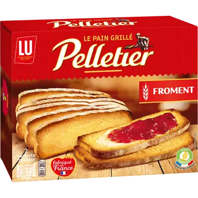 Pain grillé au froment Pelletier LU - Paquet de 455g