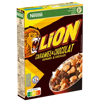 Céréales au caramel et chocolat LION - 400g