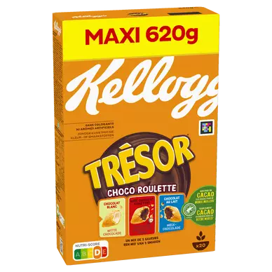 Céréales Trésor Kellogg's Choco-Roulette - 620g