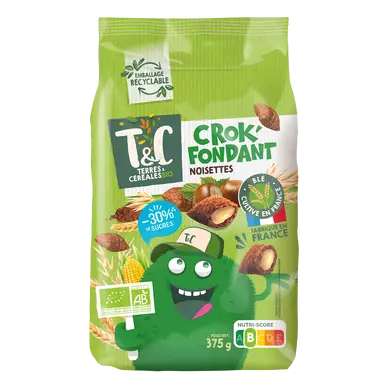 Céréales noisette bio Crok'fondant TERRES ET CEREALES