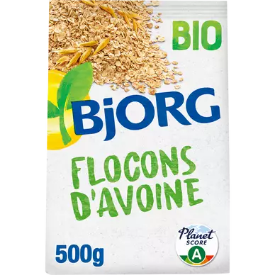 Céréales flocons d'avoine complète Bio BJORG - Sachet 500g