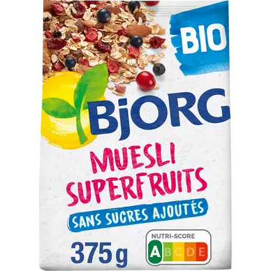 Céréales Muesli aux superfruits bio BJORG - 375g