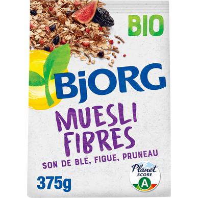 Céréales Muesli fibres son de blé bio BJORG - 375g