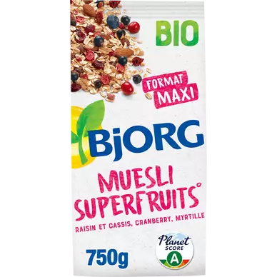 Céréales Müesli aux superfruits bio BJORG - 750g
