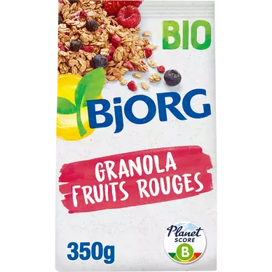 Céréales granola fruits rouges bio BJORG paquet 350g