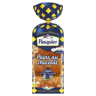 Pains au chocolat BRIOCHE PASQUIER - x8 - 360g