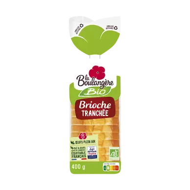 Brioche tranchée BIO LA BOULANGERE, 400g