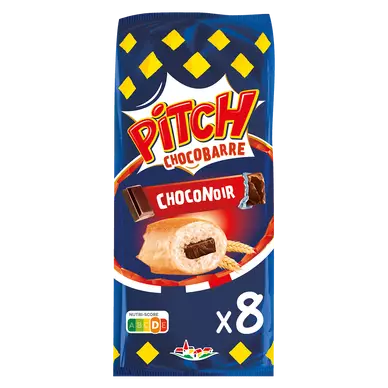 Brioche PITCH choco barre noir - x8 - 300g