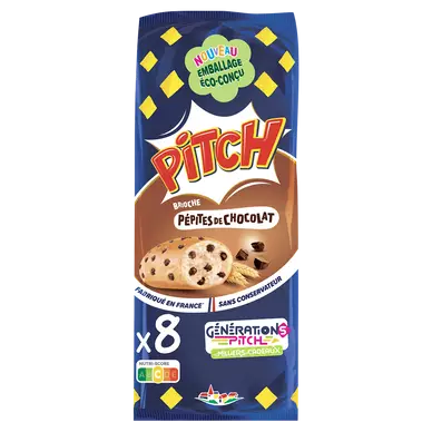 Brioche PITCH pépites de Chocolat - x8 - 300g