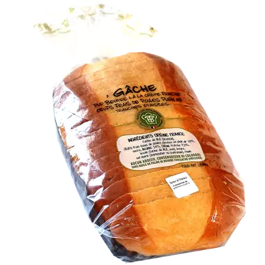 Gache tranchée pur beurre, frais, 1 pièce, 600g