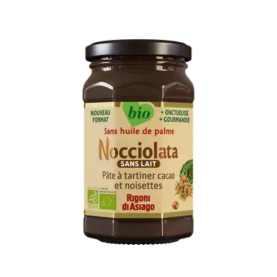 Pâte à tartiner bio sans lait NOCCIOLATA, 250g