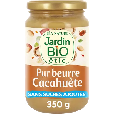 Beurre de cacahuetes bio JARDIN BIO 350g