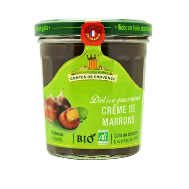 Crème de marrons bio LES COMTES DE PROVENCE, 320g