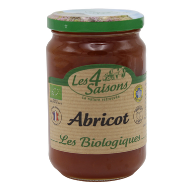 Confiture d'abricot bio 4 SAISONS, 360g