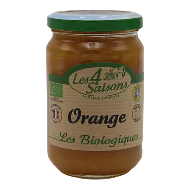Confiture d'orange bio 4 SAISONS, 360g