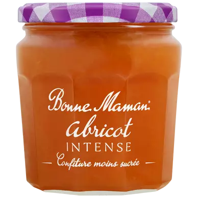 Confiture d'abricot intense BONNE MAMAN, 335g