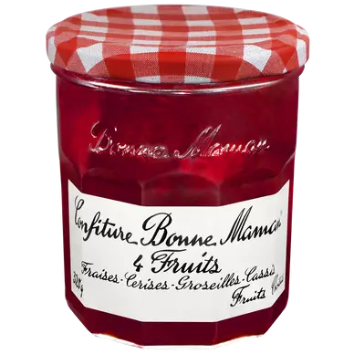 Confiture 4 fruits BONNE MAMAN, bocal de 320g
