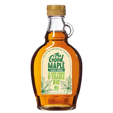 Pur sirop d'érable Canada biologique THE GOOD MAPLE, bouteille 250g