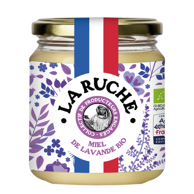 Miel de lavande de France bio France LA RUCHE, 375g