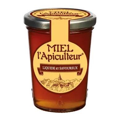 Miel liquide fleurs de nos terroirs L'APICULTEUR, pot verre de 250g