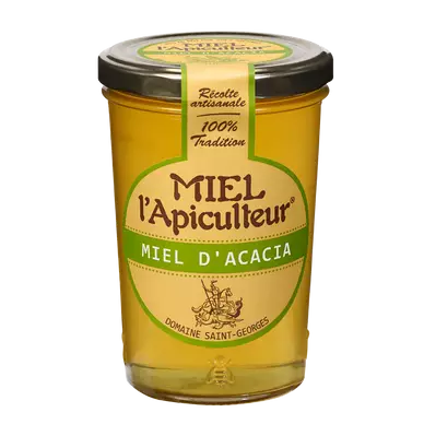 Miel liquide d'acacia L'APICULTEUR, pot en verre de 250g