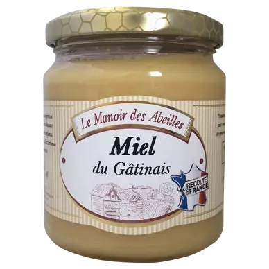 Miel de fleurs du Gatinais MANOIR DES ABEILLES, pot de 350g
