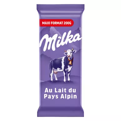 Chocolat au lait MILKA - Tablette de 200g