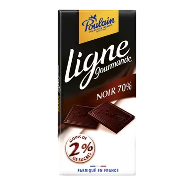 Tablette Chocolat Noir 70% Fine & Gourmande POULAIN - 100g