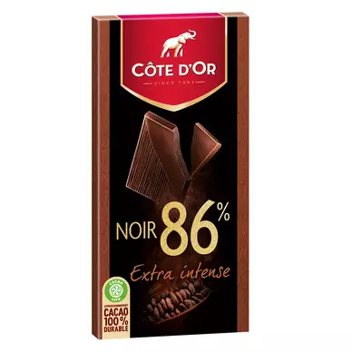 Chocolat fin extra noir 86% COTE D'OR - Tablette de 100g