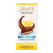 Chocolat au citron frappé LINDT, Tablette de 150g