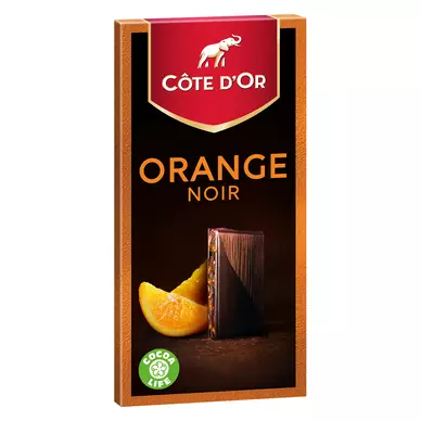 Chocolat noir 70% orange dégustation COTE D'OR - Tablette de 100g